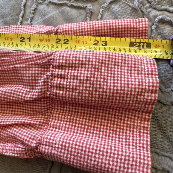 Ralph Lauren Men's Button Up, Red/White Check Medium Embroidered Yacht Club RLYC - Picture 6 of 13